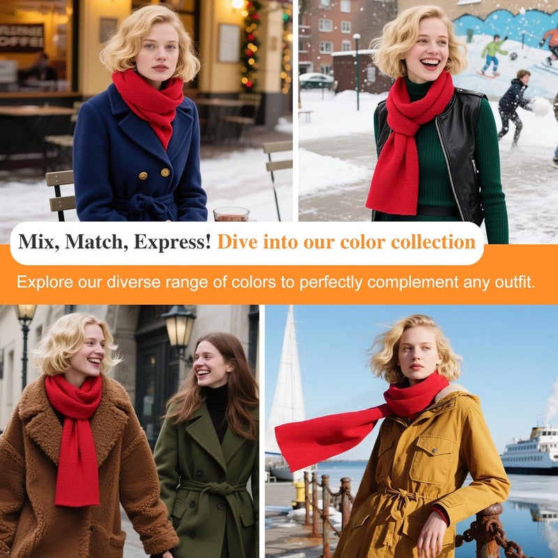 NUOHEMULE Store Luxury 100% Cashmere Scarf for Women & Men, 59''x10'' Extra Warm Winter Scarf, Blanket Scarves in Premium Gift Box - Image 5